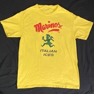 Marinos Italian Ice Brand Yellow T Shirt